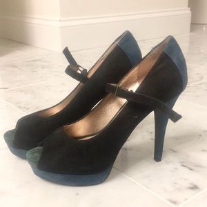 BCBG suede heels.  good condition.